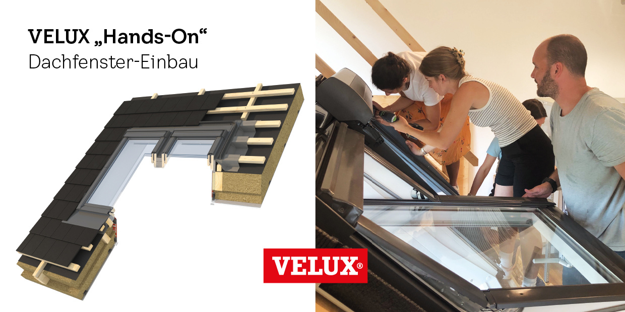 VELUX “Hands-On” Dachfenster-Einbautraining